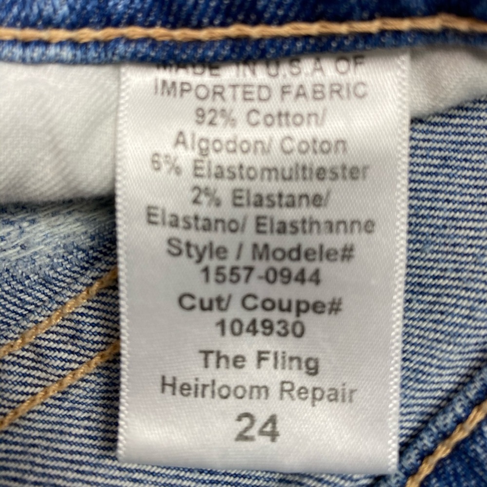 Jeans Current Elliot Womens The Fling Heirloom Repair Slim Boyfriend Jeans - Picture 8 of 14